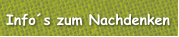 Info´s zum Nachdenken